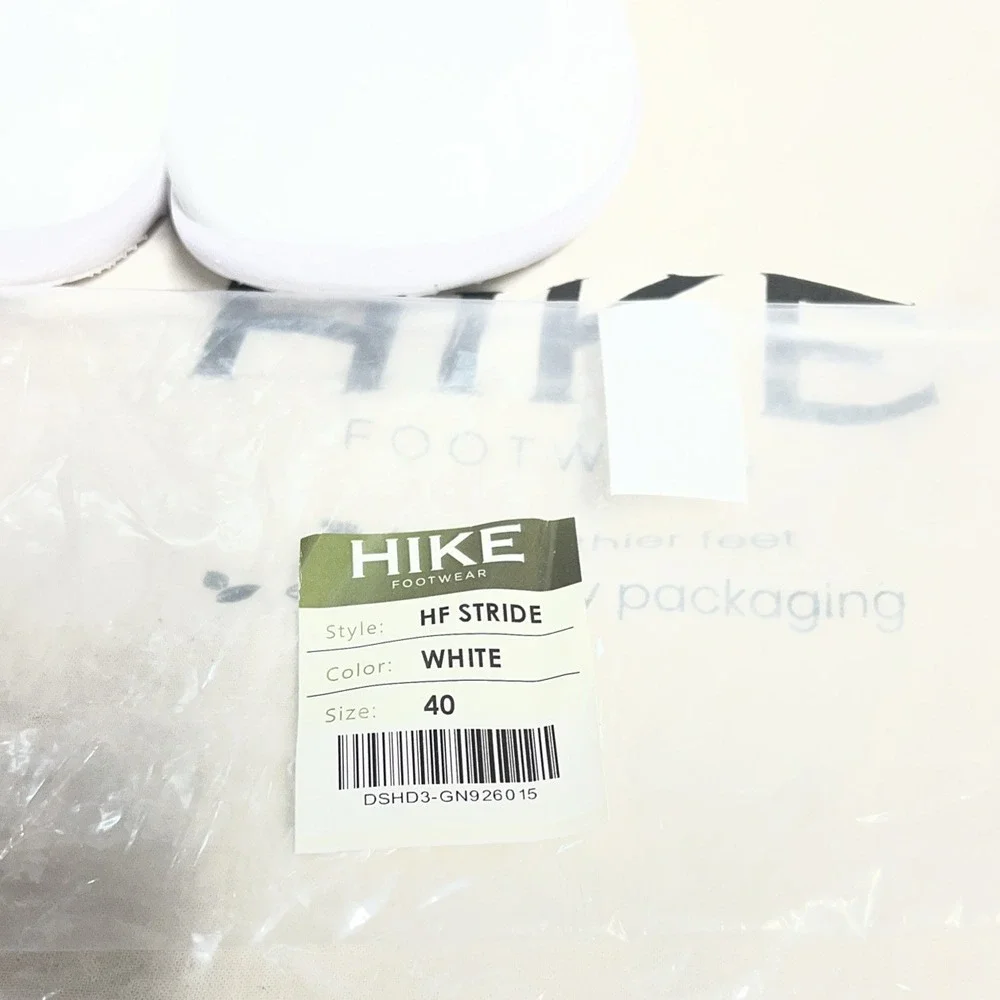 Hike Footwear HF Series Stride Barefoot Shoe White Womens 9-9.5 Mens 7-7.5